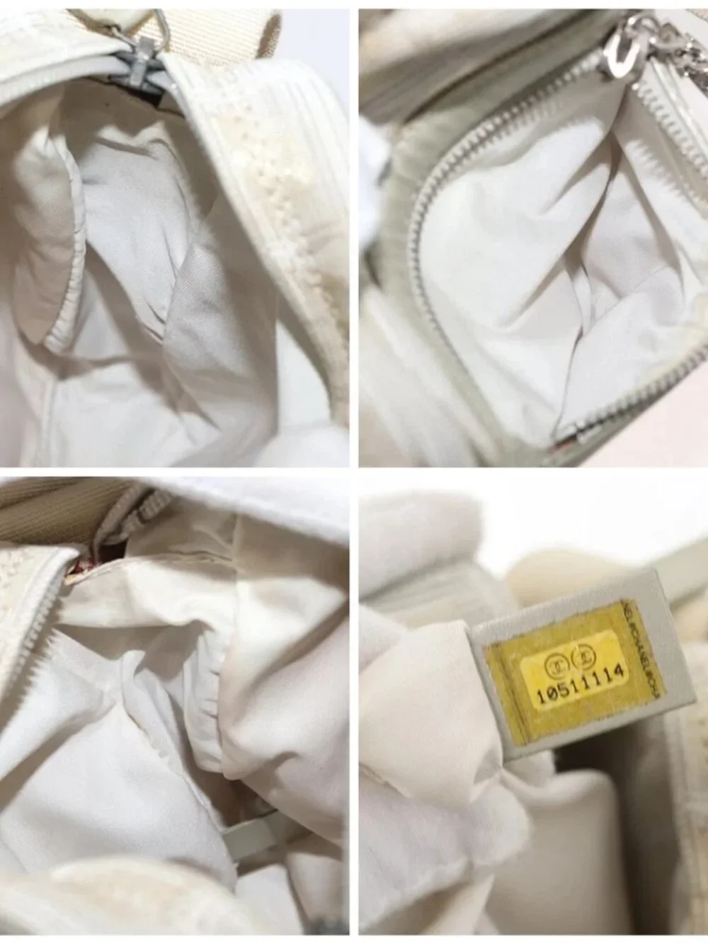 CHANEL New Travel line Shoulder Bag Nylon Beige CC Auth ka3980A
